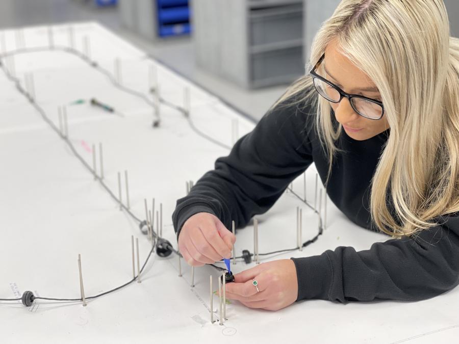 Lucy Fulton, M-Sport, Electrical Harness Technician. Lucy Fulton, M-Sport, Electrical Harness Technician.